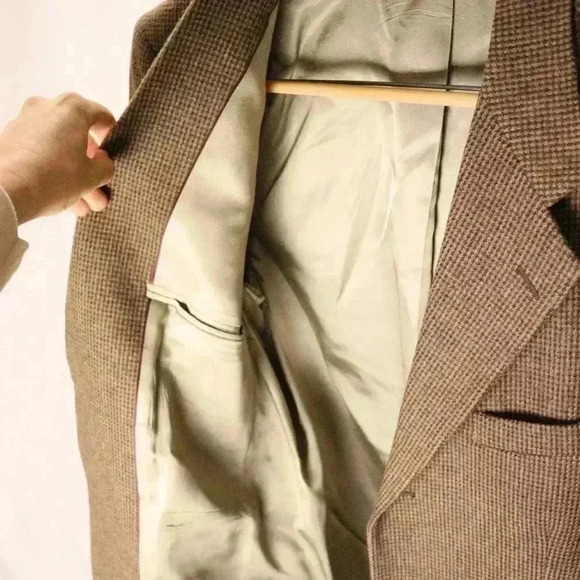 Sports‎ jacket blazer, 100% wool made in the USA, Brown heather mens - Picture 5 of 15